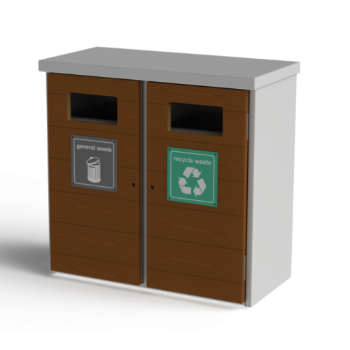 Eco Double Recycler Bin